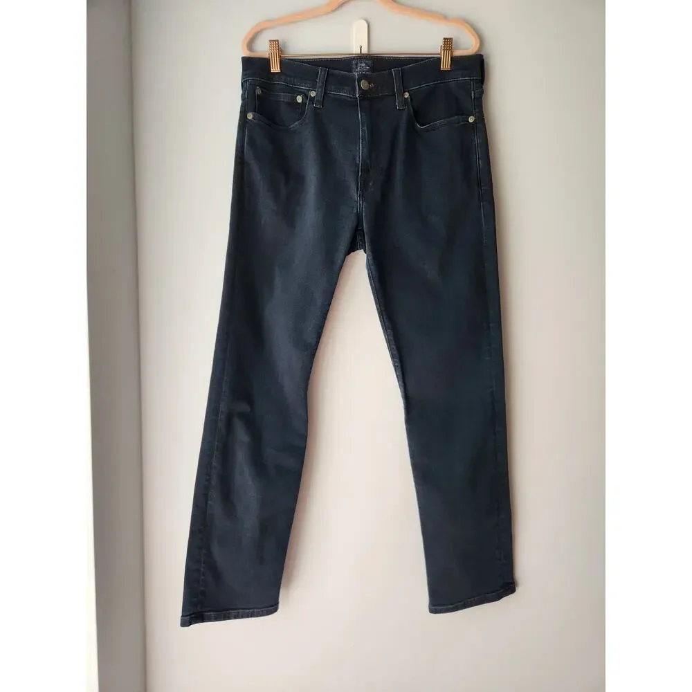 NWOT J. Crew Men's  770™ Straight-Fit Stretch Jean In Deep Lake Wash Blue 32/30